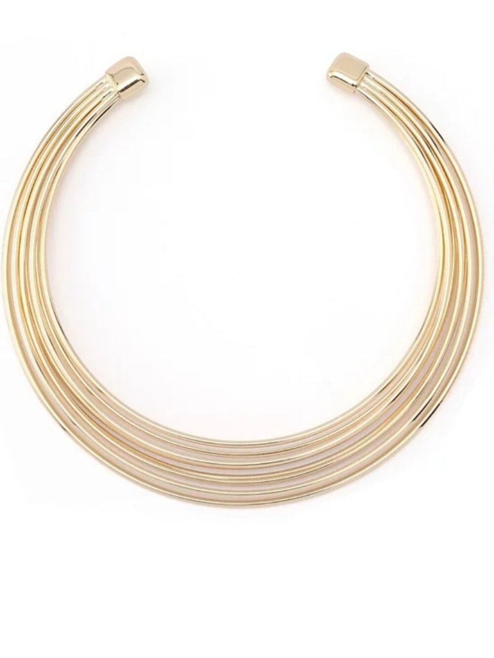 Robert Lee Morris Soho Layered Wire Collar Necklace, OS - Picture 2 of 5